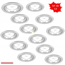 Spots encastrables pour lampe halogène GU5,3 SIDE SPA 2815 (lot de 12)