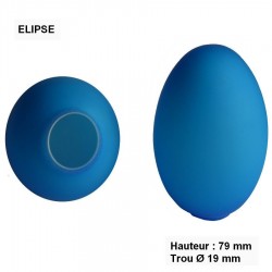 VERRE DE RECHANGE ELIPSE H 79 mm EUROLIGHTEN WL-26/BLEU