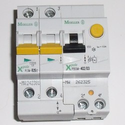 Moeller Disjoncteur 25A + module différentiel 300mA