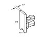 Embout décliqueté de finition Hafele 6340 (lot de 100)