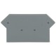 PLAQUES DE TERMINAISON GRIS WAGO 280 330 (lot de 25 pcs)