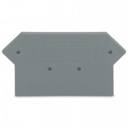 PLAQUES DE TERMINAISON GRIS WAGO 280 330 (lot de 25 pcs)