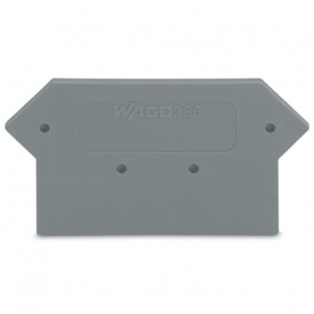 PLAQUES DE TERMINAISON GRIS WAGO 280 330 (lot de 25 pcs)