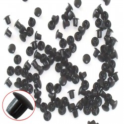 Bouchon Obturateur Ø 4,80 mm Noir - Lot de 100 pcs