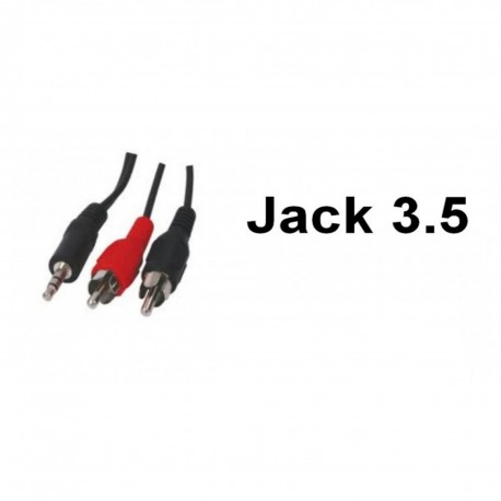 CABLE STEREO CHANGEUR DE GENRE RCA MALE / JACK MALE