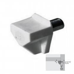 Supports tablettes Blanc ou TAQUETS D'ÉTAGÈRES HETTICH