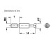 GOUJON D'ASSEMBLAGE Ø 7mm vis M6 de 12mm