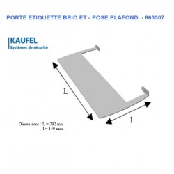 PORTE ETIQUETTE PLAFOND 663307